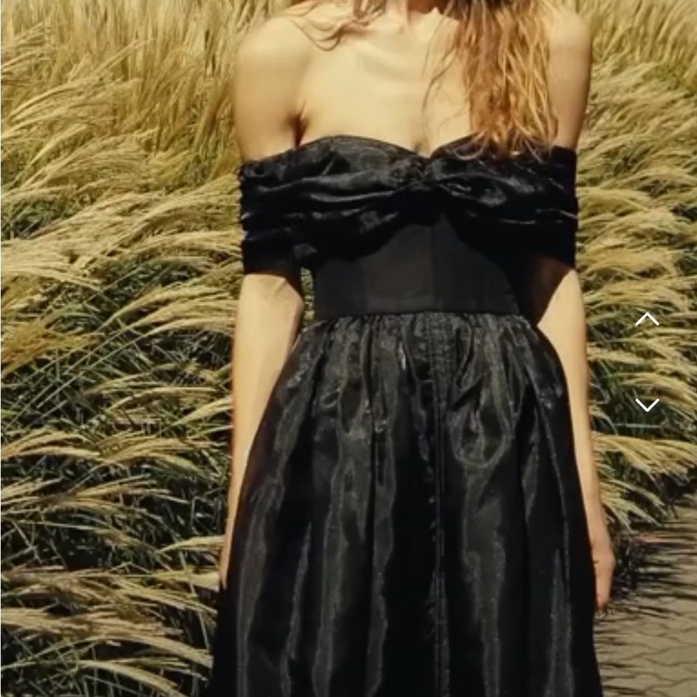 AJE Off-Shoulder Black Dress - Picture 4 of 12